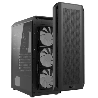 ADATA XPG kućište VALOR AIR PLUS Mid-Tower, bez napajanja, 4x 120mm ventilator, crna