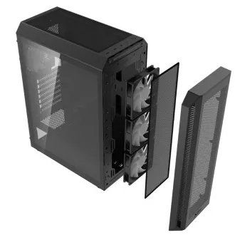 ADATA XPG kućište VALOR AIR PLUS Mid-Tower, bez napajanja, 4x 120mm ventilator, crna