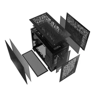 ADATA XPG kućište VALOR AIR NANO Mini-Tower, bez napajanja, 1x 120 mm ARGB ventilator, crno