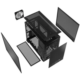 ADATA XPG kućište VALOR MESH NANO Mini-Tower, bez napajanja, 1x 120 mm ARGB ventilator, crno