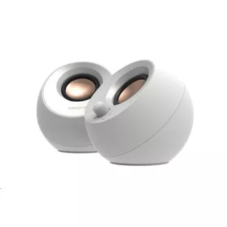 Creative PEBBLE V3, stolni 2.0 zvučnici s USB-C i Bluetooth 5.0 - bijeli