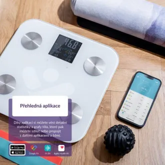 TrueLife FitScale W7 BT - bluetooth vaga za bioelektričnu impedanciju - bijela TrueLife FitScale W7 BT - bluetooth vaga za bioelektričnu impedanciju - bijela