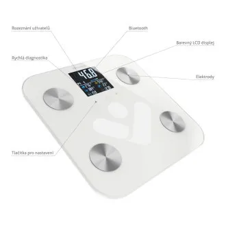 TrueLife FitScale W7 BT - bluetooth vaga za bioelektričnu impedanciju - bijela TrueLife FitScale W7 BT - bluetooth vaga za bioelektričnu impedanciju - bijela