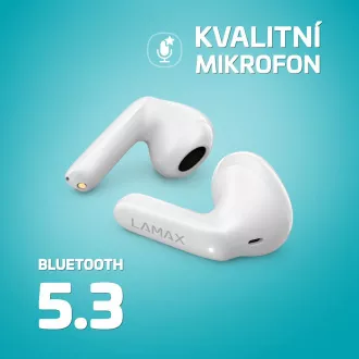 LAMAX Tones1 - bežične slušalice - bijele