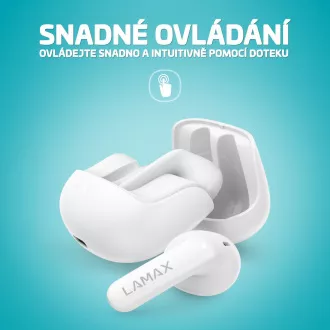 LAMAX Tones1 - bežične slušalice - bijele