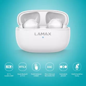 LAMAX Clips1 Play - slušalice - bijele