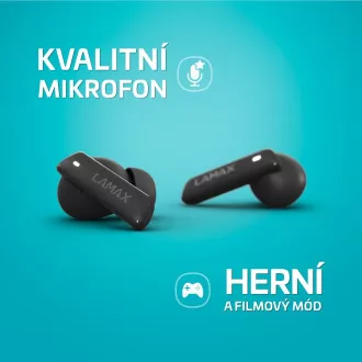 LAMAX Clips1 ANC - in-ear slušalice - crne
