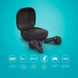 LAMAX Clips1 ANC - in-ear slušalice - crne