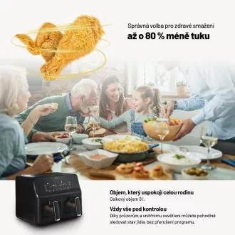 Lauben DualZone® zračna friteza 8000BC