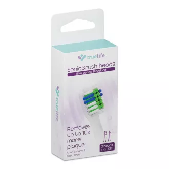 TrueLife SonicBrush Slim-series glave Standardne bijele, pakiranje od 2 komada