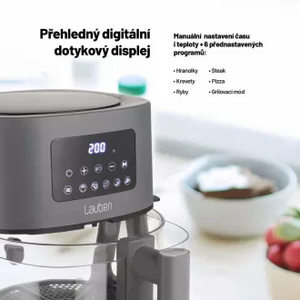 Lauben Glass&Grill Air Fryer 3in1 5500BG - friteza na vrući zrak Lauben Glass&Grill Air Fryer 3in1 5500BG - friteza na vrući zrak