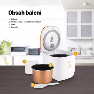Lauben Multifunction Rice Cooker 1200WR Rose Gold Edition - kuhalo za rižu Lauben Multifunction Rice Cooker 1200WR Rose Gold Edition - kuhalo za rižu
