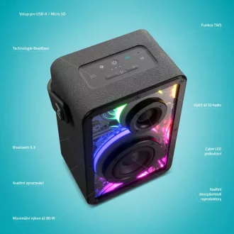 LAMAX CyberWave1 - prijenosni zvučnik