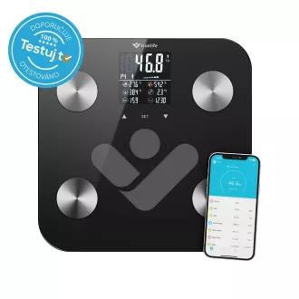 TrueLife FitScale W6 BT - bluetooth vaga za bioelektričnu impedanciju - crna