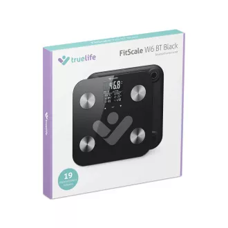 TrueLife FitScale W6 BT - bluetooth vaga za bioelektričnu impedanciju - crna