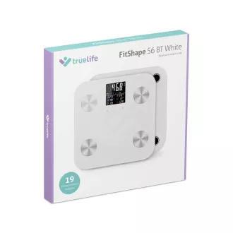 TrueLife FitShape S6 BT - bluetooth vaga za bioelektričnu impedanciju - bijela