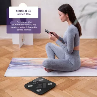 TrueLife FitShape S6 BT - bluetooth vaga za bioelektričnu impedanciju - crna