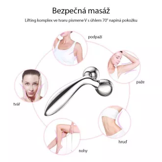 TOUCHBEAUTY 1613AS valjak za masažu lica srebrne boje TOUCHBEAUTY 1613AS valjak za masažu lica srebrne boje