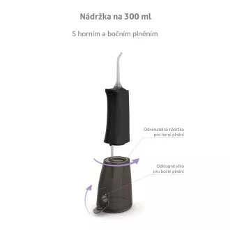 TrueLife AquaFloss Compact L100 crni - oralni irigator TrueLife AquaFloss Compact L100 crni - oralni irigator