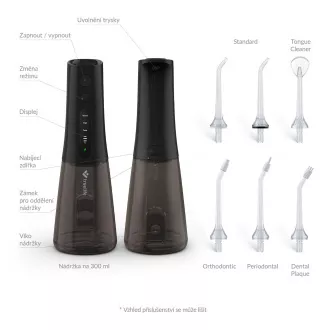 TrueLife AquaFloss Compact L100 crni - oralni irigator TrueLife AquaFloss Compact L100 crni - oralni irigator