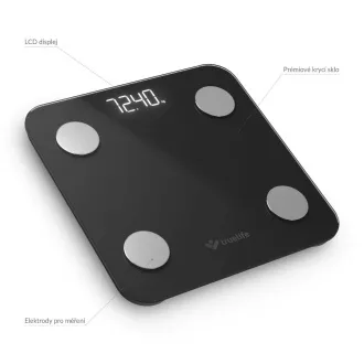 TrueLife FitScale W1 BT crna - vaga za bioelektričnu impedanciju s Bluetoothom