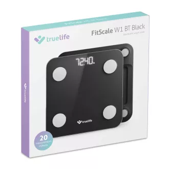TrueLife FitScale W1 BT crna - vaga za bioelektričnu impedanciju s Bluetoothom