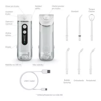 TrueLife AquaFloss Mini M50 - oralni irigator - bijeli