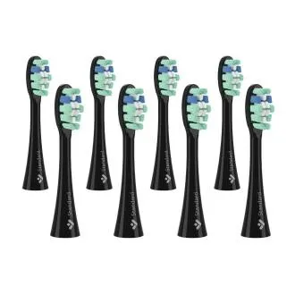 TrueLife SonicBrush Clean-series glave Standardne crne boje, pakiranje od 8 komada