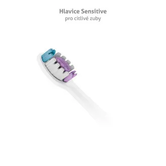 TrueLife SonicBrush glave Clean-serije, osjetljive bijele, pakiranje od 2 komada