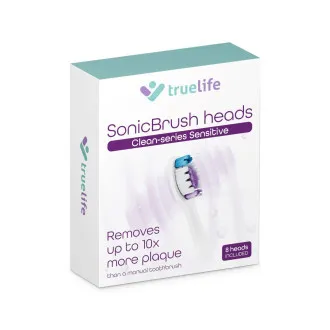 TrueLife SonicBrush glave Clean-serije, osjetljive bijele, pakiranje od 8 komada TrueLife SonicBrush glave Clean-serije, osjetljive bijele, pakiranje od 8 komada