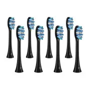TrueLife SonicBrush glave Clean-serije, izbjeljujuće crne, pakiranje od 8 komada