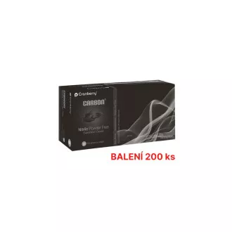 Nitrilne rukavice Cranberry® Carbon, vrlo mekane (bez lateksa), crne - 200 kom, M Nitrilne rukavice Cranberry® Carbon, vrlo mekane (bez lateksa), crne - 200 kom, M