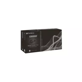 Nitrilne rukavice Cranberry® Carbon, vrlo mekane (bez lateksa), crne - 200 kom, M Nitrilne rukavice Cranberry® Carbon, vrlo mekane (bez lateksa), crne - 200 kom, M