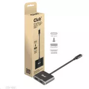 Club3D čvorište MST (Multi Stream Transport) USB3.2 Gen2 Type-C (DP Alt-Mode) na DisplayPort + HDMI 4K60Hz (M/Ž)
