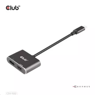 Club3D čvorište MST (Multi Stream Transport) USB3.2 Gen2 Type-C (DP Alt-Mode) na DisplayPort + HDMI 4K60Hz (M/Ž) Club3D čvorište MST (Multi Stream Transport) USB3.2 Gen2 Type-C (DP Alt-Mode) na DisplayPort + HDMI 4K60Hz (M/Ž)