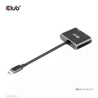 Club3D čvorište MST (Multi Stream Transport) USB3.2 Gen2 Type-C (DP Alt-Mode) na DisplayPort + HDMI 4K60Hz (M/Ž) Club3D čvorište MST (Multi Stream Transport) USB3.2 Gen2 Type-C (DP Alt-Mode) na DisplayPort + HDMI 4K60Hz (M/Ž)