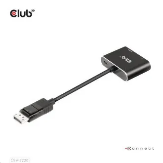 Club3D čvorište MST (Multi Stream Transport) DisplayPort 1.4 na DisplayPort + HDMI 4K60Hz (M/Ž) Club3D čvorište MST (Multi Stream Transport) DisplayPort 1.4 na DisplayPort + HDMI 4K60Hz (M/Ž)