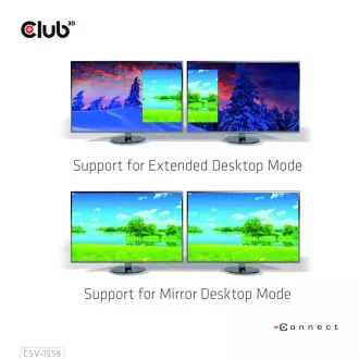 Club3D Video hub MST USB-C na 2xHDMI + USB-C PD 3.0, 4K60Hz Club3D Video hub MST USB-C na 2xHDMI + USB-C PD 3.0, 4K60Hz