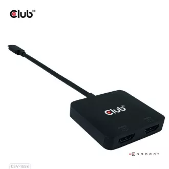 Club3D Video hub MST USB-C na 2xHDMI + USB-C PD 3.0, 4K60Hz Club3D Video hub MST USB-C na 2xHDMI + USB-C PD 3.0, 4K60Hz