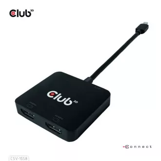Club3D Video hub MST USB-C na 2xHDMI + USB-C PD 3.0, 4K60Hz Club3D Video hub MST USB-C na 2xHDMI + USB-C PD 3.0, 4K60Hz