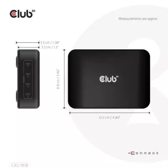 Club3D putni punjač 240W GaN tehnologija, 4xUSB-C, PPS + PD 3.1 podrška