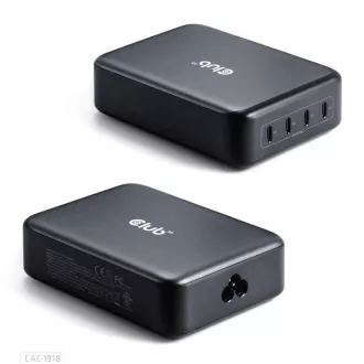 Club3D putni punjač 240W GaN tehnologija, 4xUSB-C, PPS + PD 3.1 podrška