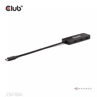 Club3D čvorište MST USB-C na 3xHDMI, Jednostruko: 8K30Hz, Trostruko: 4K60Hz Club3D čvorište MST USB-C na 3xHDMI, Jednostruko: 8K30Hz, Trostruko: 4K60Hz