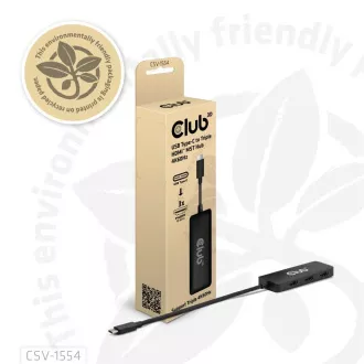 Club3D čvorište MST USB-C na 3xHDMI, Jednostruko: 8K30Hz, Trostruko: 4K60Hz Club3D čvorište MST USB-C na 3xHDMI, Jednostruko: 8K30Hz, Trostruko: 4K60Hz
