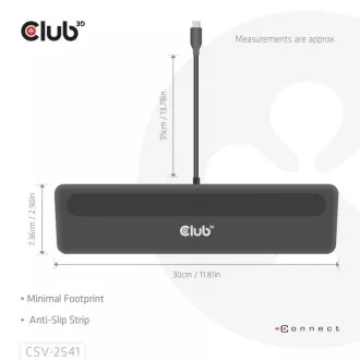 Club3D USB-C priključna stanica 12v1, 2xHDMI, 1xDP, 2xUSB-C, 3xUSB, 1xRJ45, 1x3,5 mm, crna Club3D USB-C priključna stanica 12v1, 2xHDMI, 1xDP, 2xUSB-C, 3xUSB, 1xRJ45, 1x3,5 mm, crna