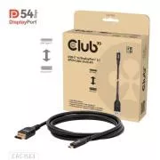 Club3D kabel USB-C na DisplayPort 2.1 DP54 dvosmjerni, 8K120Hz, 4K480Hz, 2 m
