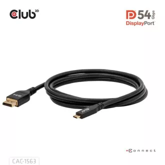 Club3D kabel USB-C na DisplayPort 2.1 DP54 dvosmjerni, 8K120Hz, 4K480Hz, 2 m Club3D kabel USB-C na DisplayPort 2.1 DP54 dvosmjerni, 8K120Hz, 4K480Hz, 2 m