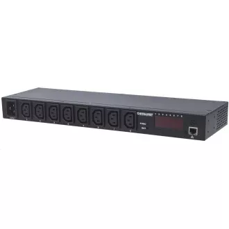 Intellinet PDU distribucijska ploča, 8x C13 utičnica, 1U stalak, odvojivi kabel 16A, nadzor Intellinet PDU distribucijska ploča, 8x C13 utičnica, 1U stalak, odvojivi kabel 16A, nadzor