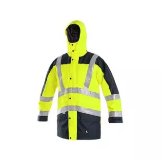 Muška reflektirajuća jakna LONDON, 5u1, žuto-plava, veličina 3XL