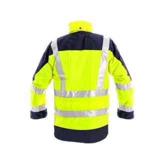 Muška reflektirajuća jakna LONDON, 5u1, žuto-plava, veličina 3XL
